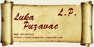 Luka Puzavac vizit kartica
